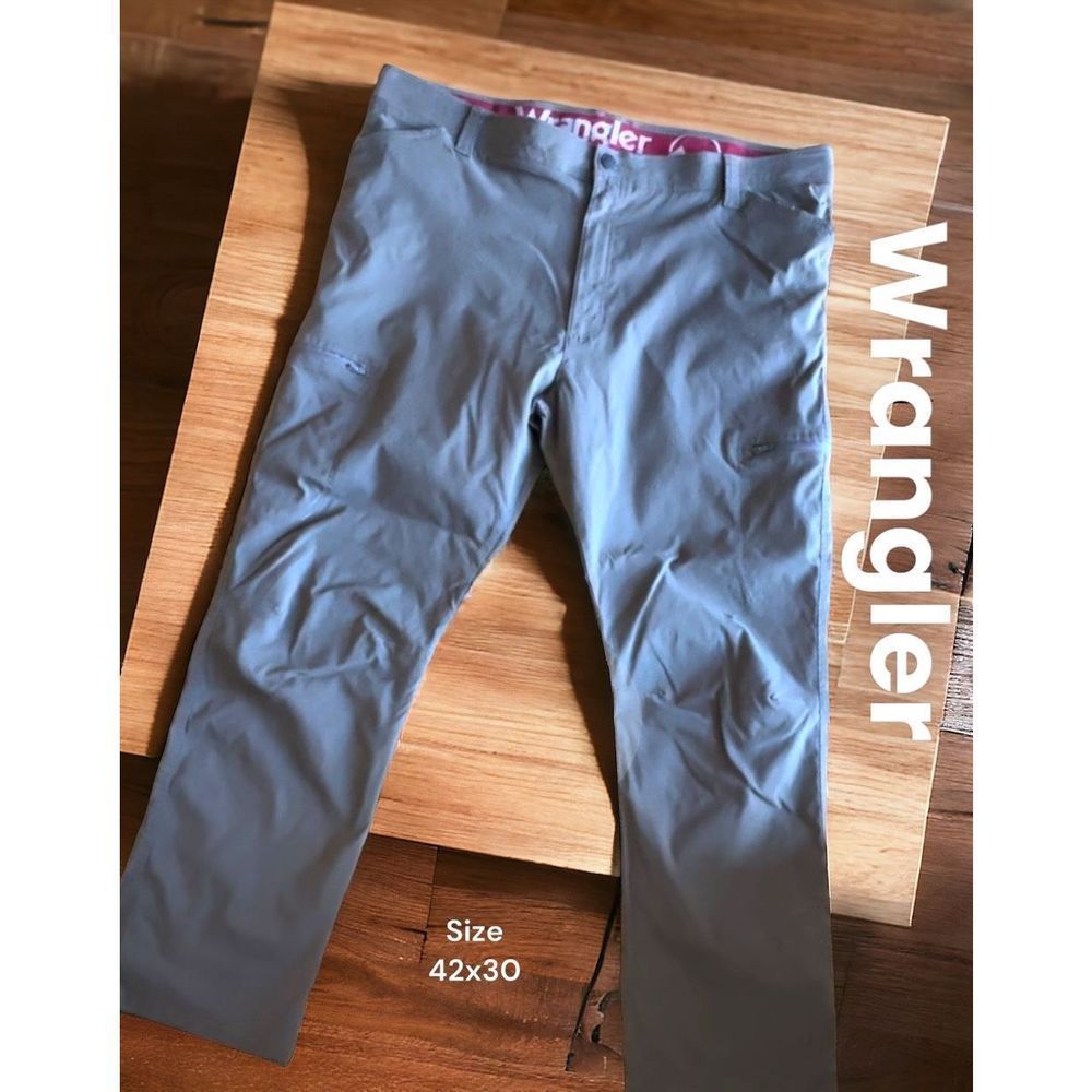 ! 0412,0413- Wrangler ATG MENS SYNTHETIC UTILITY PANT‎ / DARK SHADOW Gray - Size